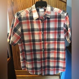 Columbia Shirt Short Sleeve Men Size M